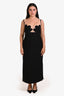 Filiarmi Black Lily Midi Dress Size 10