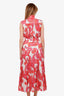 Zimmermann Pink Patterned Cotton Sleeveless Maxi Dress Size 0