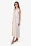 Brunello Cucinelli Light Beige Silk Midi Dress Size XL