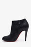 Christian Louboutin Black Leather Belle 100 Booties Size 38