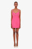 Self-Portrait Fuchsia Tweed Boucle Diamante Bust Mini Dress Size 6
