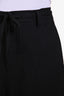 Sofie D'Hoore Navy Blue Wool Drop Waist Trousers Size 42