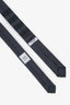 Thom Browne Grey Knit 4-Bar Tie