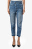 Brunello Cucinelli Blue Denim 'The Cropped Raw Edge' Jeans Size 0 US