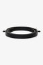Hermès 2010 Limited Edition So Black Leather Double Buckle Kelly Belt Size 90