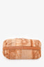 Prada Beige Tie-Dye Embroidered Braided Rope Strap Hobo Shoulder Bag