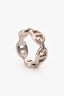 Hermès Sterling Silver Chaine d'Ancre Enchainee Ring Size 49