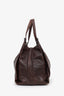Bottega Veneta Brown Textured Leather Karung Shoulder Bag