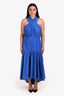 Veronica Beard Blue Twist 'Radley' Maxi Dress Size 16