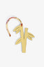 Hermès Yellow/Purple Leather and Silk Bambou Charm