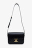 Celine Black Leather Classique Triomphe Bag