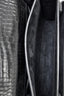 Saint Laurent 2017 So Black Croc Embossed Medium 'Sunset' Shoulder Bag