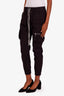 Rick Owens Black Cotton Cargo Pants Size 36