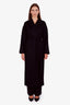 Anine Bing Black Wool Cashmere Belted Open Coat Size XS