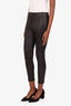 Theory Black Leather Leggings Size 6