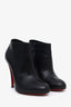 Christian Louboutin Black Leather Belle 100 Booties Size 38