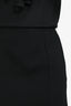 Jil Sander Black Flared Midi Skirt Size 32