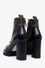 Louis Vuitton Brown Monogram Patent Star Trail Lace-Up Boots Size 38