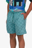 Louis Vuitton FW24 Blue Green Checkerboard Shorts Size XL Mens