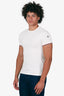 Moncler White Cotton Slim-Fit T-Shirt Size S Mens