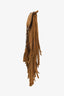Saint Laurent Brown Suede Fringe Toy Monogram Anita Crossbody Bag