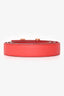 Hermès 2015 Red Epsom Leather Mini Constance Reversible Belt 24mm Size 85