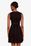 Versace Jeans Black Denim Baroque Buckle Sleeveless Mini Dress Size 0