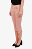 Red Valentino Pink Denim Capri Pants Size 4