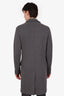 Ralph Lauren Purple Label Grey Wool Cashmere Double Breasted Coat Size M Mens