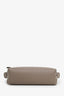 Longchamp Taupe Coated Canvas Mini Pouch