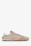 Miu Miu Beige Suede Mesh Plume Logo Sneakers Size 37.5