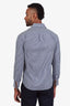 Brunello Cucinelli Blue Check Cotton Button Up Shirt Size XS Mens