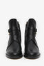 Salvatore Ferragamo Black Leather Gancini Buckle 'Shadi' Ankle Boots Size 6