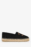 Pre-loved Chanel™ Black/Gold Glitter Tweed CC Espadrilles Size 39
