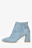 Stuart Weitzman Light Blue Suede Heeled Ankle Boots Size 36