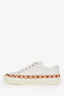 Louis Vuitton White Leather Monogram Crafty Sneakers Size 8.5