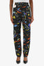 Louis Vuitton Black Multicolour Galaxy Print 'Ace' Jeans Size 34