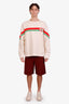 Short Gucci bordeaux à monogramme GG, taille 44 homme
