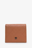 Pre-loved Chanel™ Brown Quilted Leather Bi-Fold Compact Wallet
