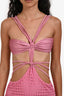 PatBO Pink Knit Cut Out Beach Dress Size S