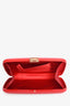 Roger Vivier Red Lacquer White Croc Minaudière