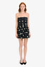 Reformation Navy Blue Cotton Strapless Clea Mini Dress Size 4