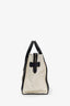 Celine Black/Beige/Cream Leather Mini Luggage Tote