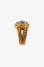 David Yurman 18K Yellow Gold Champagne Citrine x11x11 'Albion' Ring Size 6