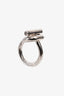 Hermès Sterling Silver 'Echappee' Ring Small Model Size 48