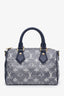 Louis Vuitton Blue Monoglam Jacquard Canvas Speedy Bandouliere 20 W ith Strap