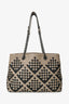 Bottega Veneta Beige/Black Intrecciato Medium Pavone Tote