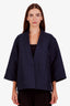 Christian Dior Black Nylon Macrocannage Bar Jacket Size 8