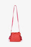 Loewe Red Leather Pink Straps Tassel Flamenco Bag GHW