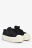 Prada Black Canvas Triangle Platform Sneakers Size 37.5